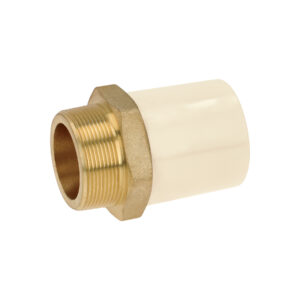 Adaptador CPVC, 2', macho inserto metálico-latón, FOSET