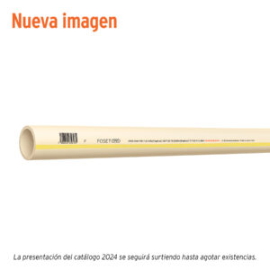 Tubo de 2' CPVC hidráulico RD 11, 3m, 3.5kg, FOSET