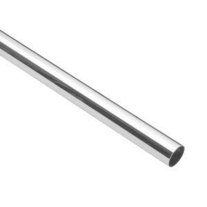 Tubo redondo para closet, 2.4 m, acero cromado, Hermex