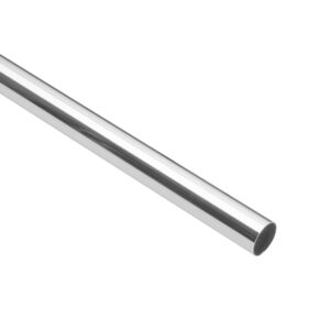 Tubo redondo para closet, 1.8 m, acero cromado, Hermex