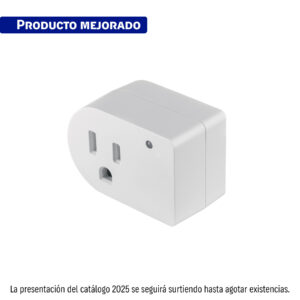 Adaptador con supresor de picos 270 joules, Volteck