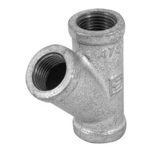 Yee sencilla 1/2" acero galvanizado