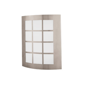 Arbotante decorativo de LED 15 W acero inoxidable luz cálida