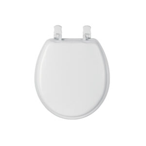 Asiento redondo acojinado para WC, cerrado, blanco, FOSET