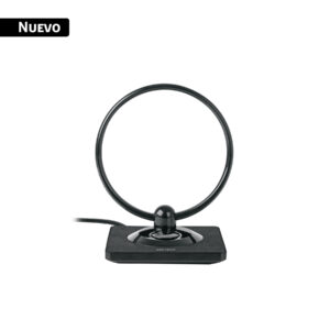 Antena de interior para TV HD, tipo aro, 28 dB, VOLTECK