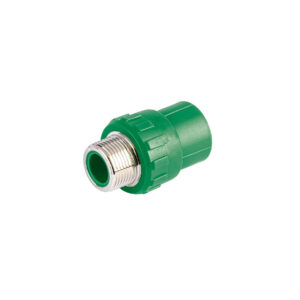 Adaptador PPR 3/4 macho con inserto metalico, FoSet