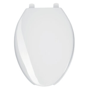 Asiento alargado con tapa para WC, abierto, blanco, FOSET